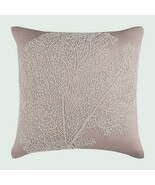 Beige Beaded Shrub 16&quot;x16&quot; Cotton Linen Pillowcase, Pearl Shrub - $40.66+