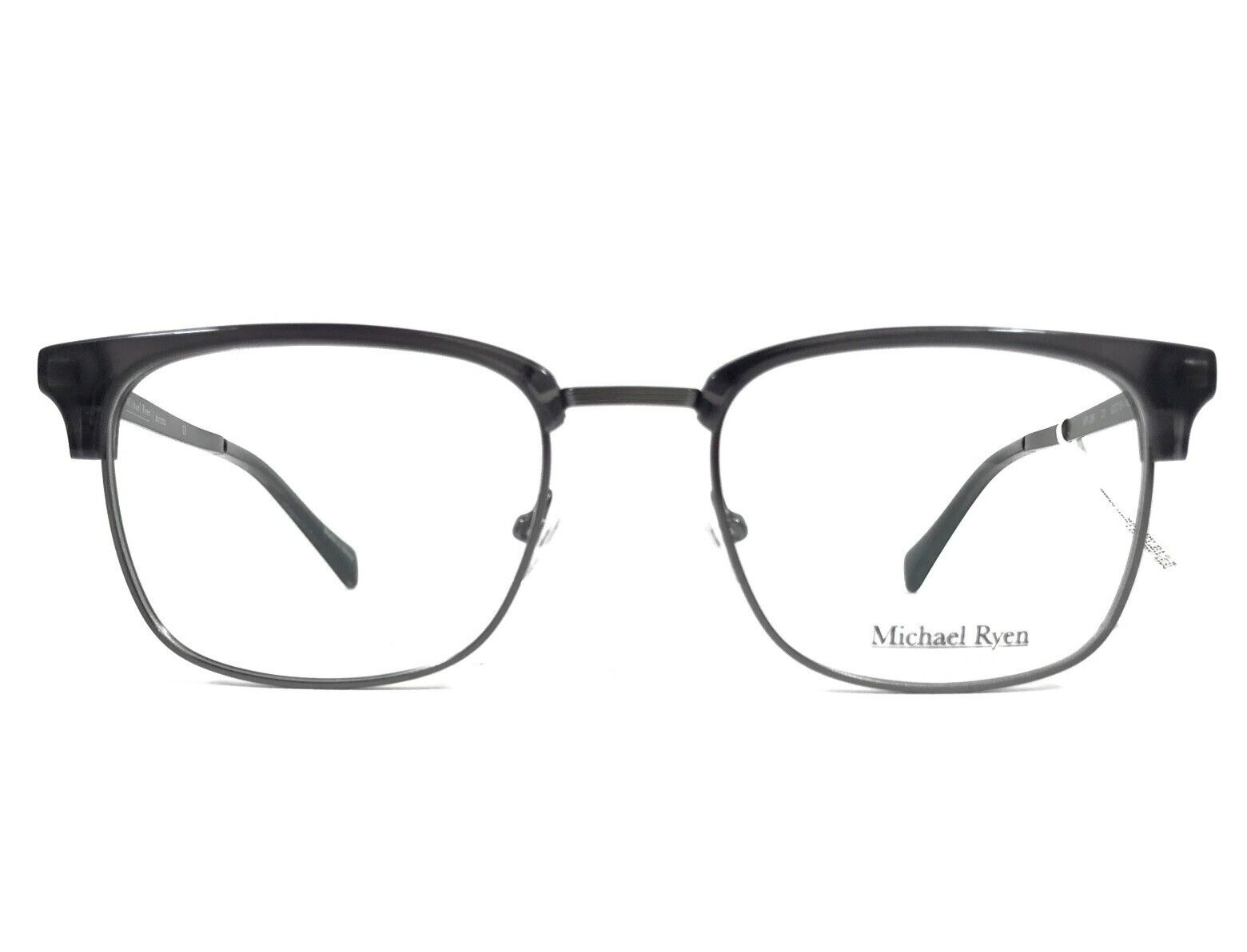 Michael Ryen Eyeglasses Frames MR-396 C3 Charcoal Horn Gray Square 52-19... - $128.68