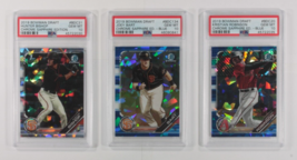 Lotto Di 3 2019 PSA 10 Bowman Chrome Schizzi Sapphire Edizione Bishop, Bart, - £195.79 GBP