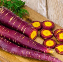 Guashi Store 100 Seeds Cosmic Purple Carrot Seeds Heirloom Organic Non Gmo Fresh - £7.02 GBP