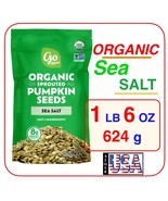 Go Raw Organic Sprouted Sea Salt Pumpkin Seeds with Sea Salt 22 oz - $19.88