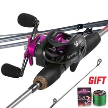 Sougayilang Fishing Rod Combo 1.7m   Casting Rod and Baitcasting Reel with Free  - £89.06 GBP