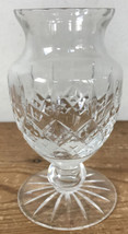 Vintage Clear Crystal Glass Hand Cut Etched Small Mini Bud Vase 4.75“ Tall - £29.10 GBP