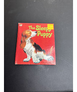 Vintage Children&#39;s Whitman Tell-A-Tale Book THE SLEEPY PUPPY Basset Hound - €9,06 EUR