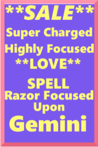 Powerful Love Spell Highly Charged Spell For Gemini Magick for love - $47.00