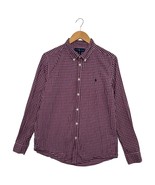 Ralph Lauren Shirt Boys XL Red Blue Plaid Classic Pony Button Down Preppy - $25.73