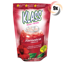 9x Packs Klass Jamaica Hibiscus Flavor Drink Mix | 14.1oz | No Artificial Flavor - $46.07