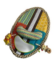 Infantino Baby Large Tummy Time Play Mat W Accessories Mirror Bolster Toys - £22.94 GBP