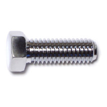 7/16&quot;-14 x 1-1/4&quot; Chrome Grade 5 Hex Cap Screws (5 pcs.) - £15.89 GBP