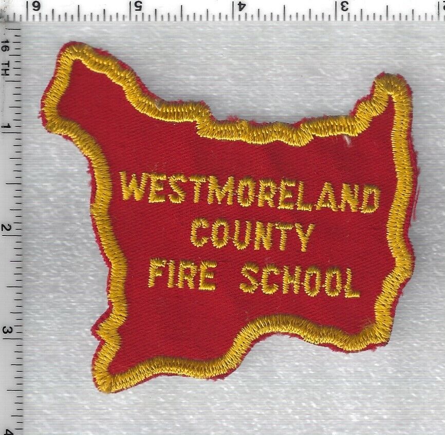 Westmoreland County Fire School  (Pennsylvania) Shoulder Patch - $23.33