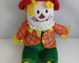 Vintage Scarecrow Gibson Greetings 15&quot; Halloween Fall Decor Plush Toy - £10.07 GBP