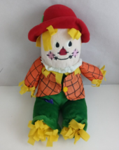 Vintage Scarecrow Gibson Greetings 15&quot; Halloween Fall Decor Plush Toy - £9.85 GBP