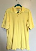 Tommy Bahama Polo Shirt Size Medium Yellow Short Sleeve Collared Marlin Logo - £23.48 GBP