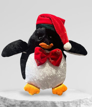 Sears Windsor Collection Penguin  8” Plush w/ Hat &amp; Tie Christmas Vintage - $14.95