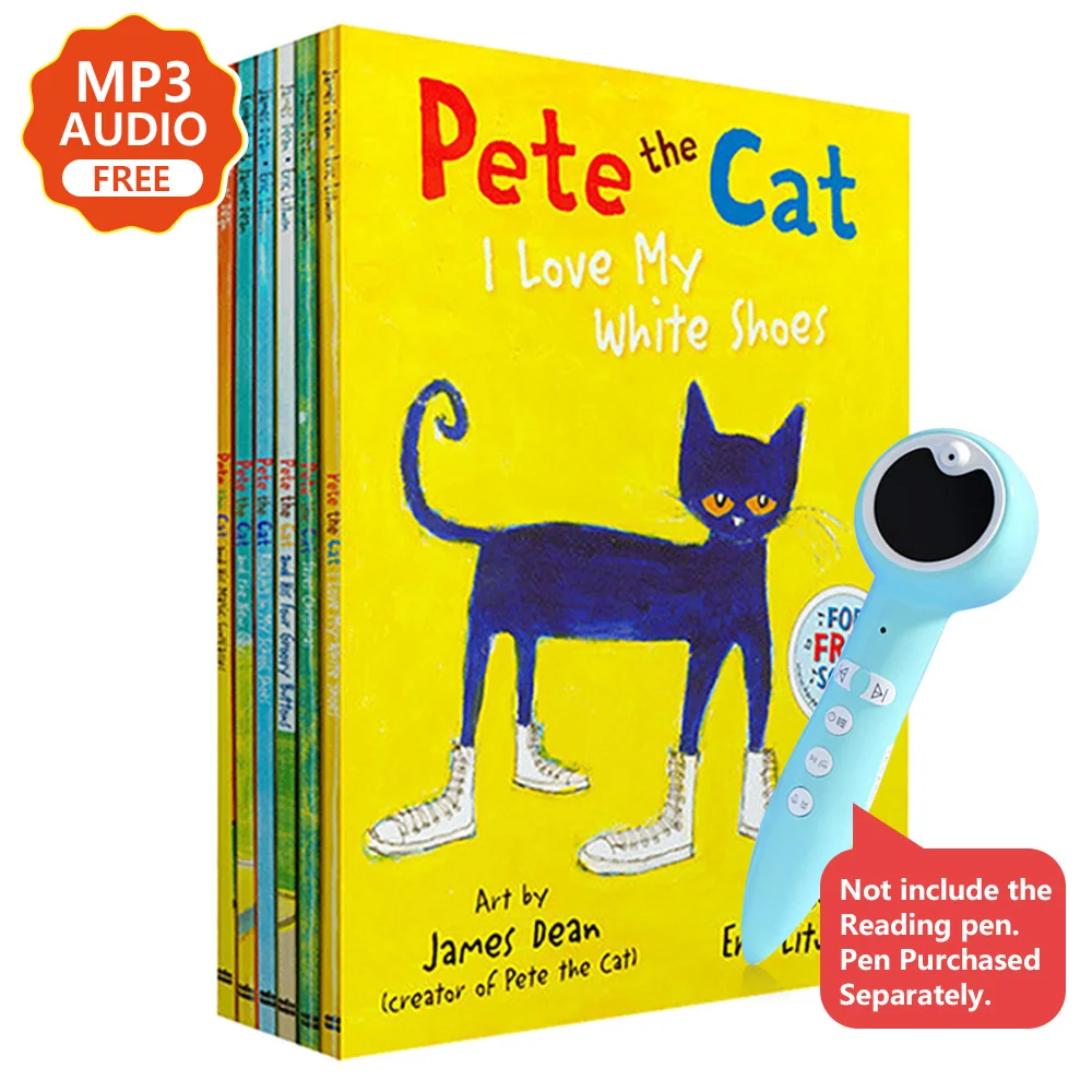 6 Books/Set I Can Read Pete The Cat Kids Classic Story Books Children Early - £46.62 GBP