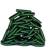 80 Adult and 20 Child Thin Green Line Wristbands - £45.01 GBP