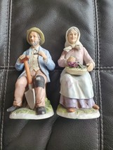 Home Interior Homco 1433 Old Man And Woman/Collection Ardco Made in Japan Vtg - £52.28 GBP