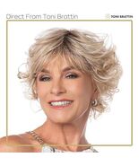 Toni Brattin Sensational Sz Plus Synthetic Fiber Curled Layers Wig Brown... - $176.24 CAD