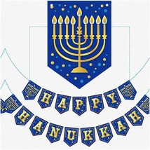 Joyful Judaica Hanukkah Letter Banner - Festive Chanukah Party Decoration - Pape - £25.19 GBP