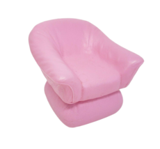 VINTAGE 1987 MATTEL ARCO BARBIE DREAM HOME PINK PLASTIC COZY BIG ARM CHAIR - $11.40