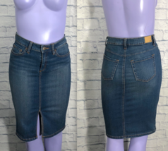 Roebuck &amp; Co Blue Jean Denim Stretch Size 2 Womens Skirt - $21.02