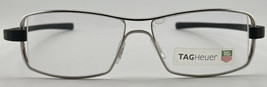 Authentic Tag Heuer TH 7004 Silver/ Black Frame France Eyeglasses - £245.89 GBP