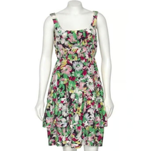 New  Anthropologie Akebia Dress by Moulinette Soeurs $168 Silk Floral SZ 8 - £47.95 GBP