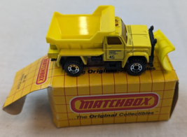 Matchbox MB-45 Snow Plow Salt Spreader Yellow  1990 IN BOX - £11.78 GBP