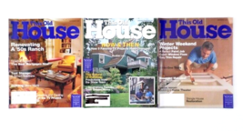 Lot of 3 This Old House Magazines November 2000 December 2000 and January 2001 - £11.04 GBP