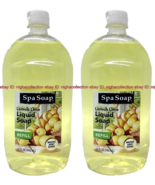 ( Lot 2 ) Spa Soap LEMON LIME Liquid Soap Refill - Washes AwayGerms 32 o... - $41.08 CAD