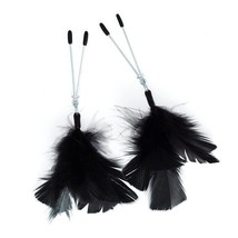 Black Feather Nipple Clamps with Free Shipping - £64.46 GBP