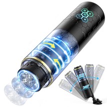 Hands-Free Male Masturbator With 10 Automatic Powerful Thrusting Rotating Modes  - £72.36 GBP