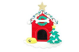 Personalized Dog House Christmas Ornament - Gifts for Dog Lovers - £7.26 GBP