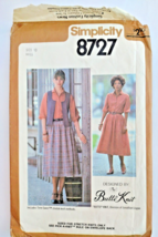 Vintage Sewing Pattern Simplicity 8727 Skirt, Blouse, Vest Sz. 10 - £3.94 GBP