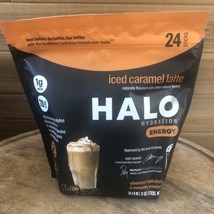 Halo Hydration Energy - Iced Caramel Latte Hydration Packets 24 Sticks E... - $18.69