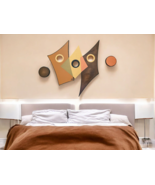 Contemporary Wall art, abstract Wall Sculpture, wood wall decor 37x25 by Art69 - $153.44