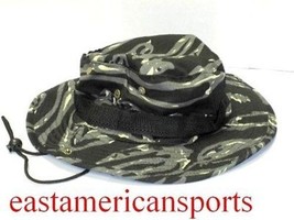 Camo Camouflage Floppy Boonie Hat Cap Black Gray Army Military Fishing H... - $149.14 MXN