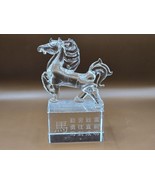 Unicorn-Horse-Crystal-Chinese-Decorative-Figurine-RARE! - $87.53