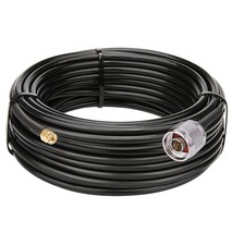 SMA to N Cable 25ft Low Loss N Male to SMA Male Cable KMR240 N Male KMR2... - £42.33 GBP