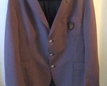 Gucci Switzerland Red and Blue Striped Crest Pocket Sportscoat Blazer Si... - $1,781.01