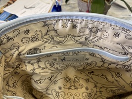 Ladies Montana West real leather purse in baby blue color image 8