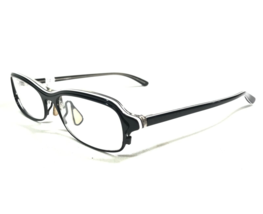 HUGO BOSS Brille Rahmen Hb11516 BK Schwarz Weiß Rechteckig 51-16-135 - £54.72 GBP