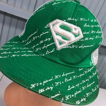 Superman Green Mesh Large Baseball Cap Hat AS IS  - £10.80 GBP