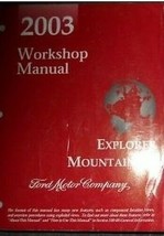 2003 Ford Explorer Mercury Mountaineer TODOTERRENO Service Shop Repair Manual - £163.28 GBP