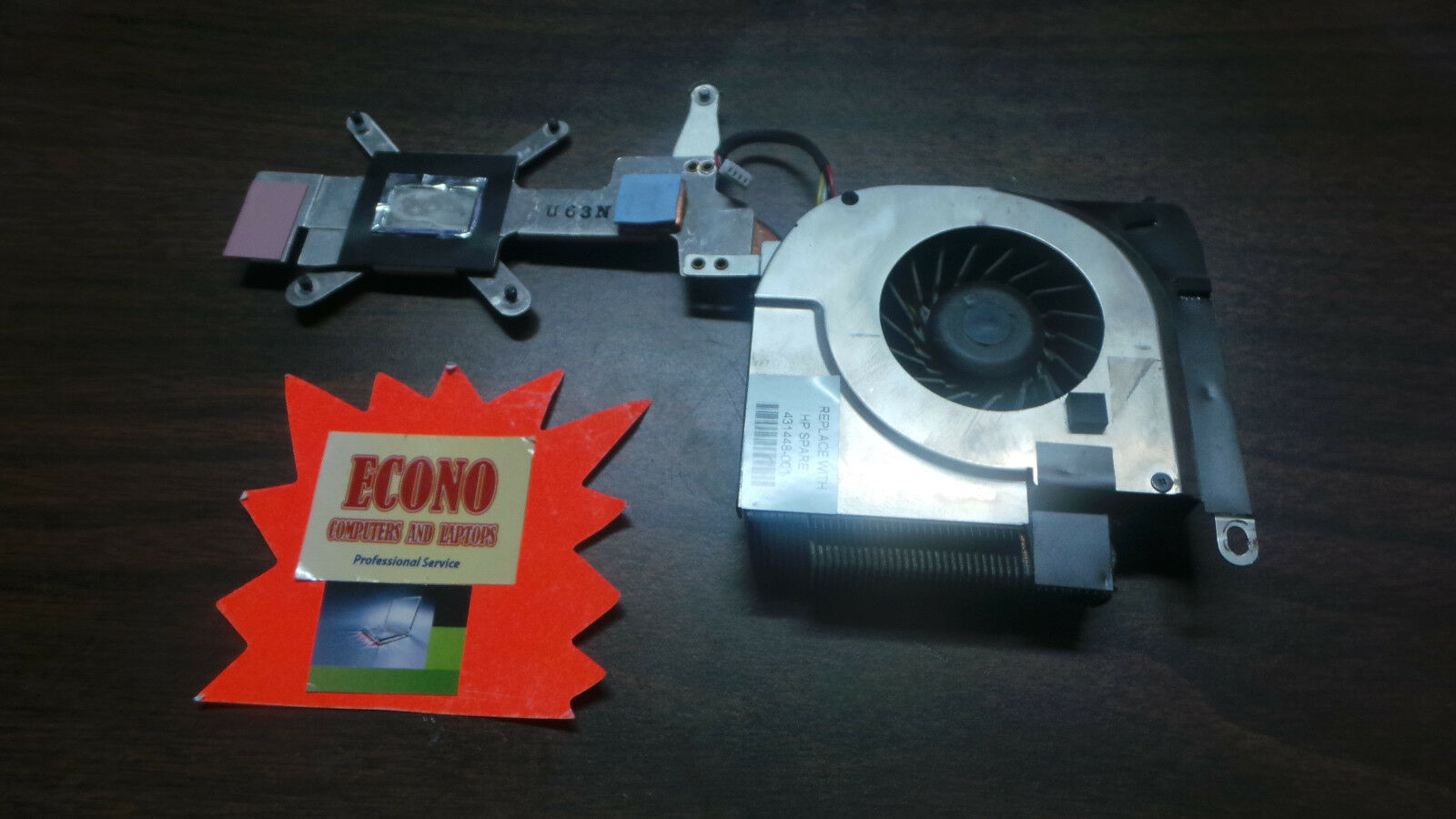 HP Pavilion DV6000 CPU Cooling Fan w/ Heatsink 431448-001 - $3.95