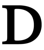 LET-D-S Letter D Small 6 Inch High - £9.20 GBP