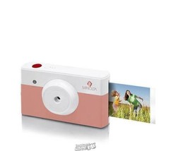 Minolta Instapix 2-n-1 Instant 4-Pass Printing Camera Coral 10-Megapixel Printer - £113.26 GBP