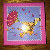 Disney Tigger With Umbrella Winnie The Pooh Purple 7” Square Gift Box - $10.00