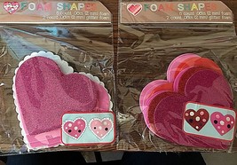 Heart Valentines Foam Shapes Pick From Packages Listed -Fun Craft- Nip - £7.55 GBP
