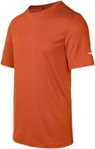 Mizuno Performance Tee Shirt Mens XS Orange Textured Athletic NEW - £20.93 GBP